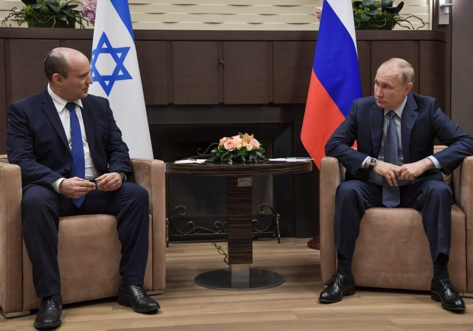 Israeli PM Bennett with Russian President Putin: Bennett has parlayed Israel’s strong relationships with both Moscow and Kyiv into a mediating role (Image: IGPO/Flickr)