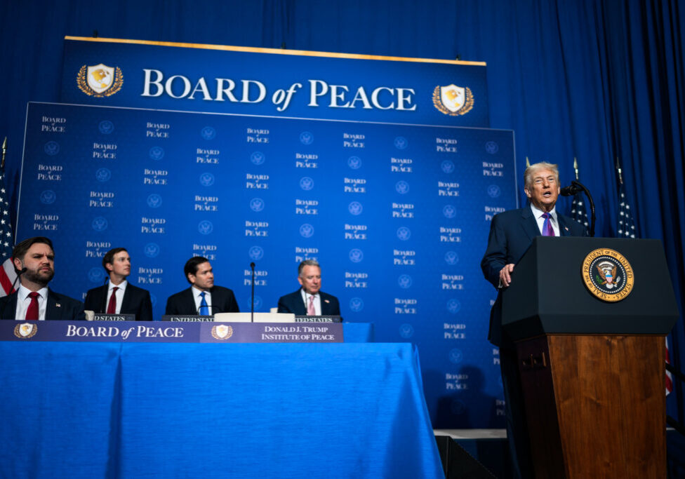 Not so mysterious: Donald Trump and his newly created Board of Peace (Image: Whitehouse.gov/ Flickr)