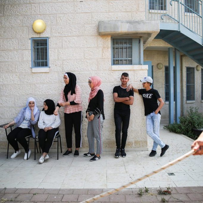 5532dd8c 080b 45af A2a5 556c8afdaff5 Young Palestinians at the community center in Sur Baher