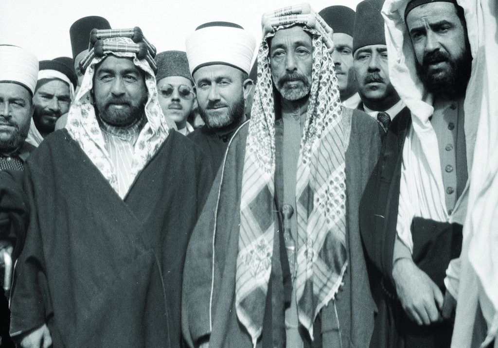Jordan’s King Abdullah (centre) tried to erase all traces of a distinct Palestinian identity (Image: Wikipedia)
