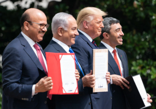 The Abaham Accords normalising relations between Israel, the UAE and Bahrain (later joined by Sudan and Morocco) were signed on the White House lawn on Sept. 15, 2020. What has happened in the two years since then? (Photo: Flickr)