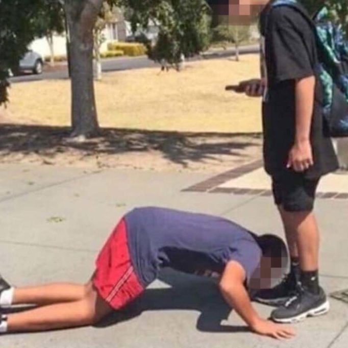 A Jewish year 7 student at Cheltenham Secondary College was filmed while being forced to kiss the shoes of a Muslim boy earlier this year
