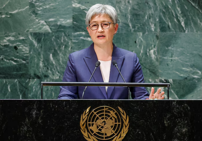 Foreign Minister Senator Penny Wong at the United Nations, New York (image: United Nations/screenshot)