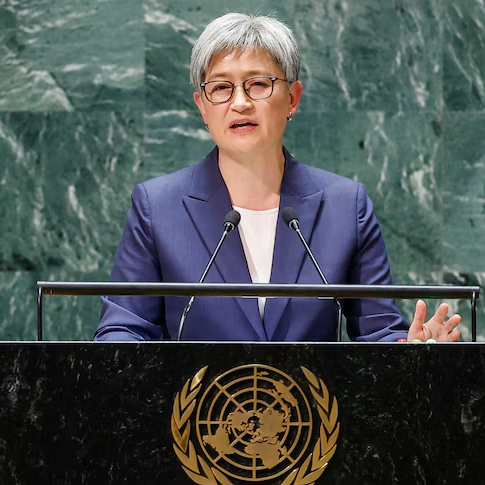 Foreign Minister Senator Penny Wong at the United Nations, New York (image: United Nations/screenshot)