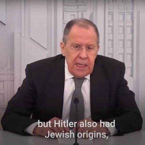 Russian Foreign Minister Sergei Lavrov on Italian TV: "Hitler also had Jewish blood. It means absolutely nothing…the most ardent antisemites are usually Jews." (Photo: YouTube screenshot)