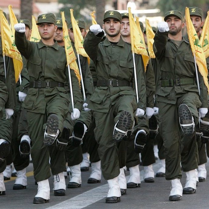 On parade: Hezbollah has repeatedly made clear there is no distinction between its military and political activities