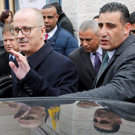 Outgoing Palestinian PM Rami Hamdallah after submitting his resignation on Tuesday. His technocratic government has little to show for its five years in office
