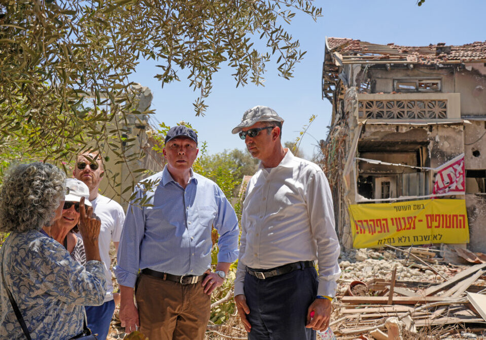 Dutton visits Kibbutz Be’eri, where more than 100 people were murdered on October 7