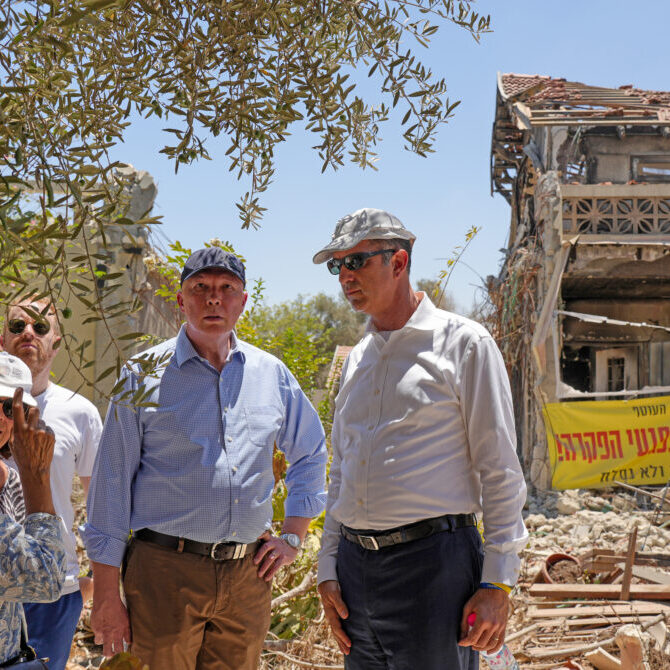 Dutton visits Kibbutz Be’eri, where more than 100 people were murdered on October 7