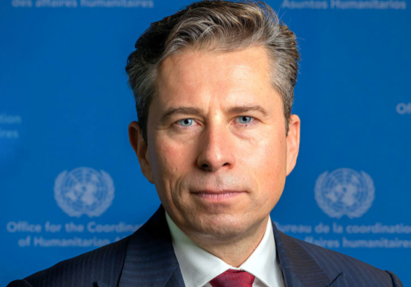 Under-Secretary-General for Humanitarian Affairs and Emergency Relief Coordinator Tom Fletcher falsely claimed that 14,000 babies will die in the next 48 hours (Image: UN)