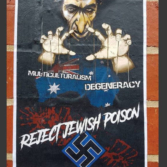 Antisemitic posters and grafitti saw a big jump in 2019