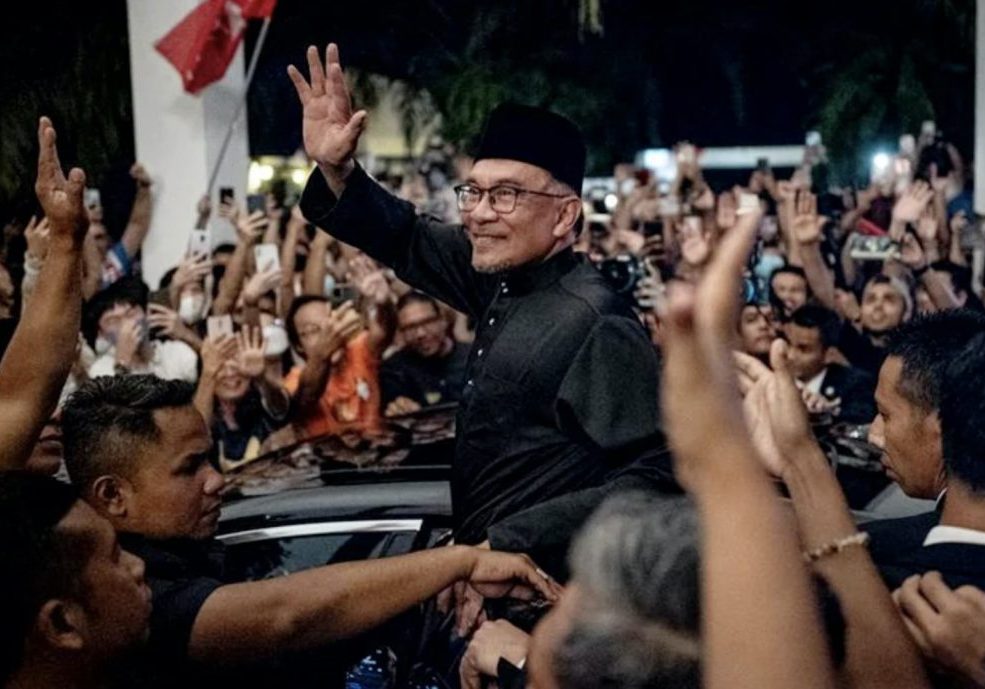 Anwar: Malaysian PM at last, but under compromised conditions (Image: Twitter)
