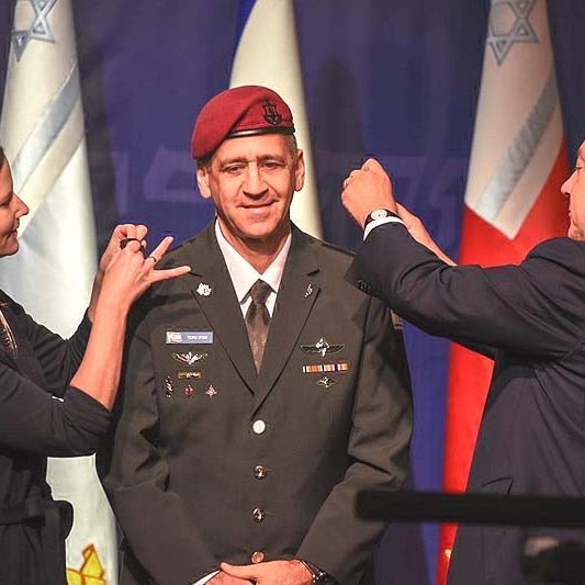 Aviv Kochavi is sworn in and receives promotion to Lt. Gen. at a ceremony in Tel Aviv
