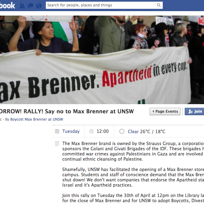 'Sue me Jew': horrific hate-speech by Australian students on anti-Israel Facebook page