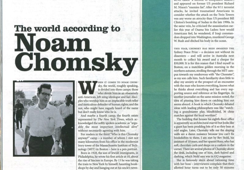 Fairfax’s Chomsky and Holocaust Denial whitewash