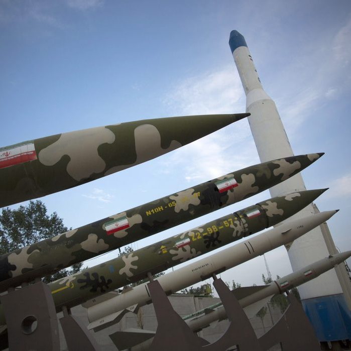 Iranian missiles displayed in the War museum in Teheran (Image: Morteza Nikoubazl/ZUMA Wire/ZUMAPRESS.com/Alamy Live News)