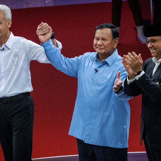 Indonesia's presidential candidates (from left) Ganjar Pranowo, Prabowo Subianto and Anies Baswedan (Image: X/ Twitter)