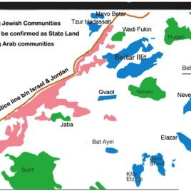 A map essential to understanding Israel’s decision to declare 1000 acres of land in the Etzion bloc “state land”