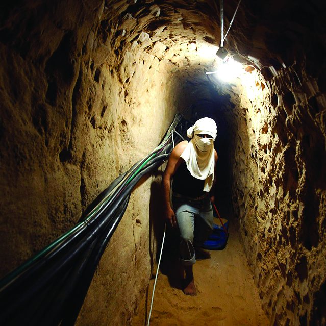 The 100-km system of tunnels below Gaza, dubbed the Metro, was supposed to be Hamas’ secret weapon (Credit: Ashernet)