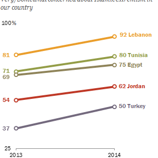 Pew Poll: Muslim populated countries concerned about Islamist extremism