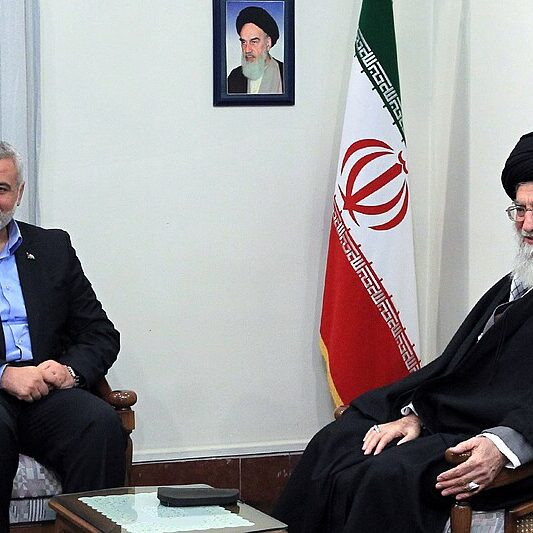 Hamas leader Ismail Haniyeh meets Iranian Supreme Leader Ali Khamenei