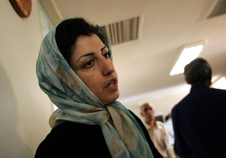 Iranian Human Rights activist Narges Mohammadi, serving a 16 year sentence for founding Legam, an anti-Death Penalty campaign