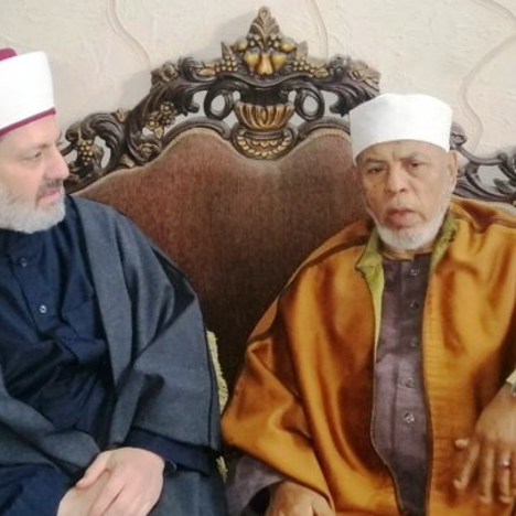 Sheikh Hilaly (right) with Shiekh Sha’aban in Lebanon