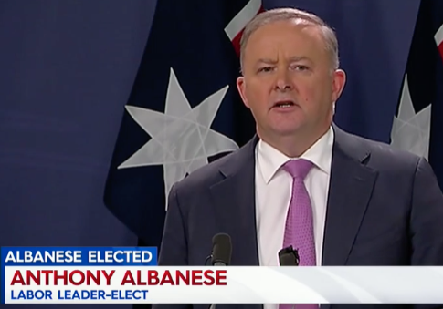 New Australian Labor Party leader Anthony Albanese.