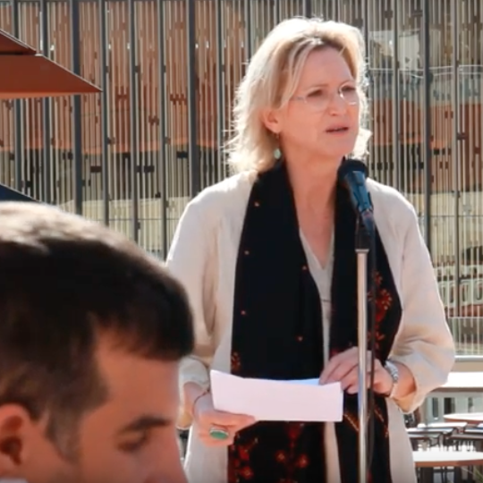 Former Labor minister Melissa Parke speaking at a WA Labor Friends of Palestine event in Perth in May 2019.