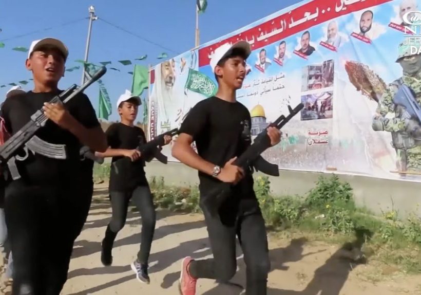 Gaza summer camps train kids to be soldiers or even terrorists (YouTube screenshot)