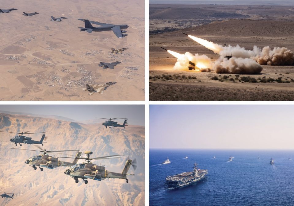 Images from the unprecedented “Juniper Oak” US-Israel joint military exercises in late January (Images: US Central Command/ Twitter)