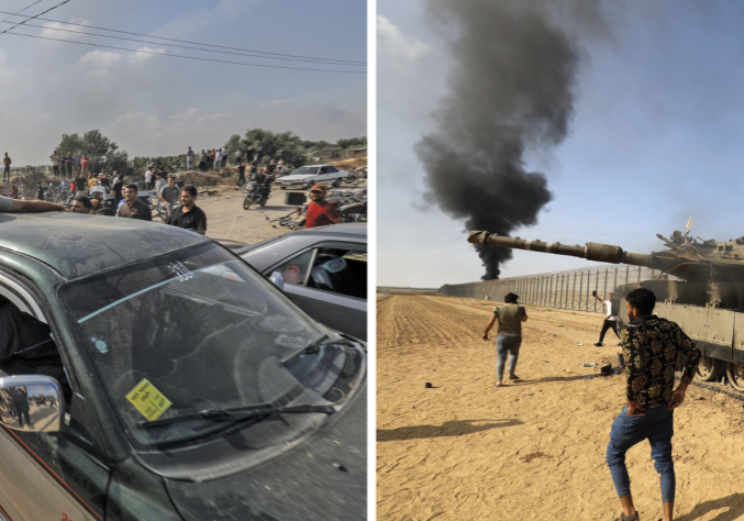 Scenes from a terrorist invasion (Images: Shutterstock/ Anas Mohammed)