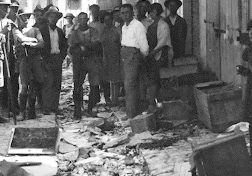 The aftermath of Hebron pogrom of 1929 (Image: Jewish Virtual Library)