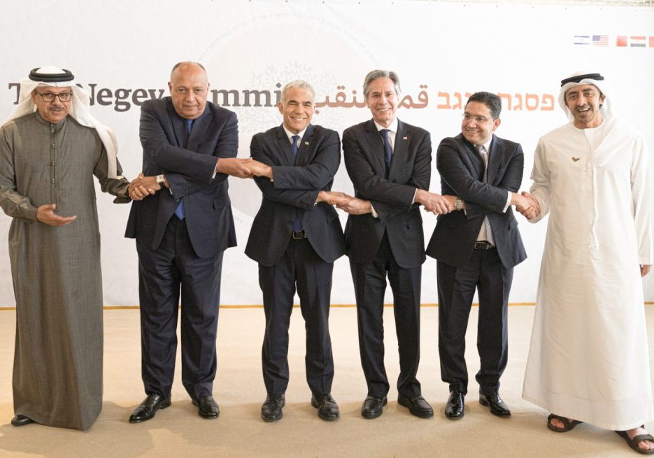The unprecedented Negev summit of moderate Arab regimes that Israel hosted last year (Image: Wikimedia Commons)