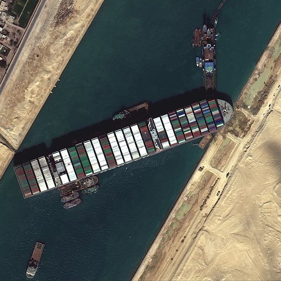 Suez Canal Blocked By Ever Given March 27 2021
