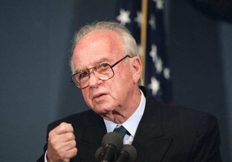 Yitzhak Rabin: His vision of peace arguably not unlike the Trump Administration plan