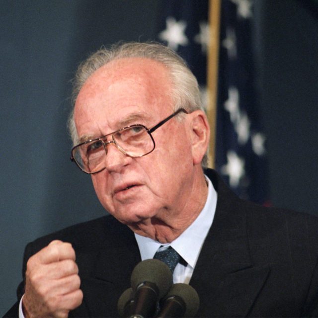 Yitzhak Rabin: His vision of peace arguably not unlike the Trump Administration plan