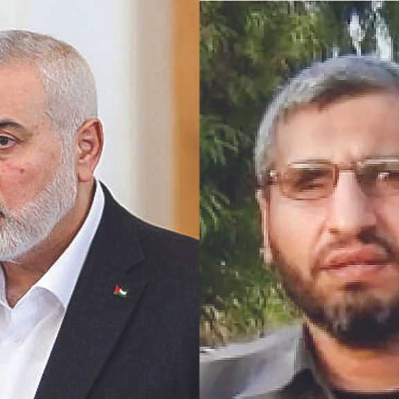 Running out of living leaders: Hamas political head Ismail Haniyeh (left), and military commander Mohammed Deif, both killed in July (Image: X/ Twitter)