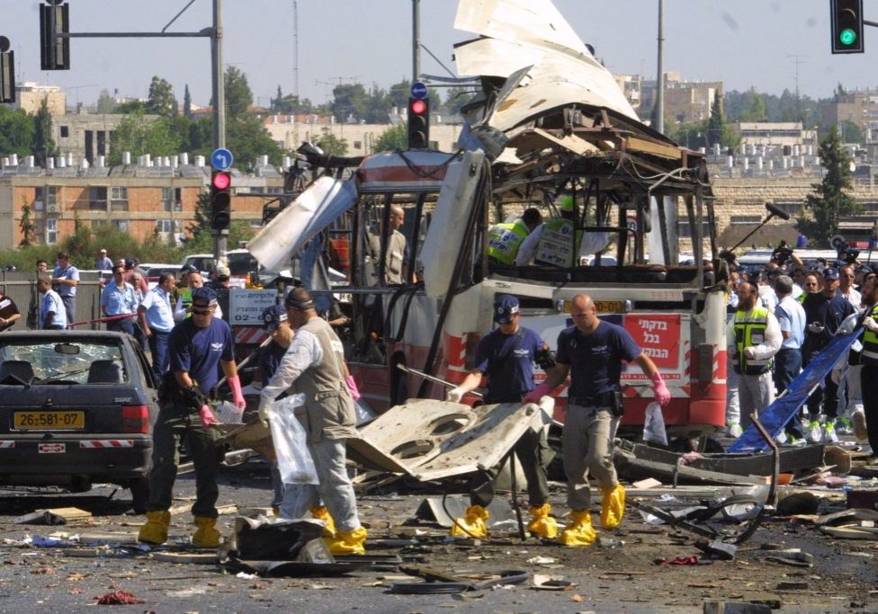 The Intifada saw 130 suicide bombings, including dozens of bloody attacks on buses