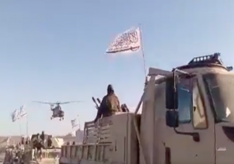 Taliban military parade (screenshot)