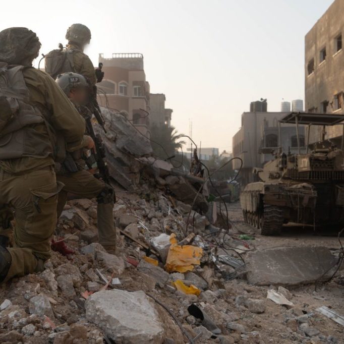 Scenes from a war – fighting inside Gaza (Image: IDF)