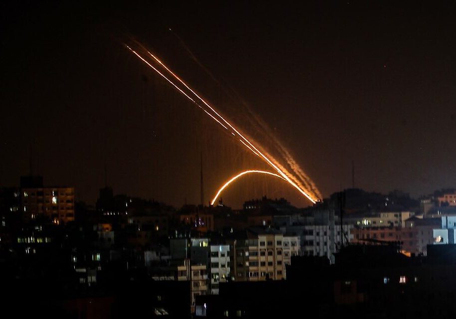More than 560 rockets have been fired at Israel from Gaza since November 12. (Photo by Anas BABA / AFP)