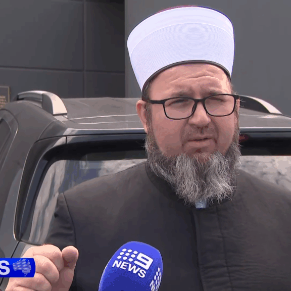 Victorian Imam Ismet Purdic (Screenshot, Nine Network)