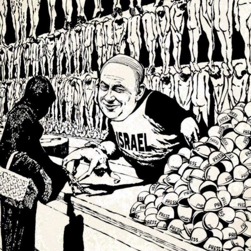 A Der Sturmer-like cartoon published in the Australasian Muslim Times