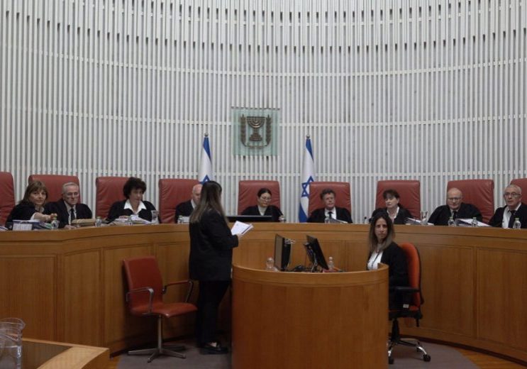 Israel's Supreme Court sitting earlier this month. Plans for judicial reforms that would limit the power of the Court have stirred intense debate in Israel. (Image: Eddie Gerald / Alamy Stock Photo)