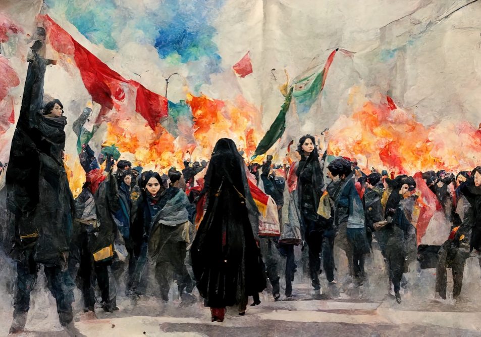 The Iranian protest movement against the ruling theocratic regime has certainly been inspiring - but is it a noble but ultimately futile effort, or can it lead to regime change? (Image: Shutterstock, DigitalAssetArt)