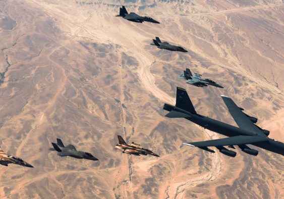 A joint air force drill during the Israel-US "Juniper Oak" military exercises in January, which were widely interpreted as sending a signal to Iran (Image: Pentagon) 