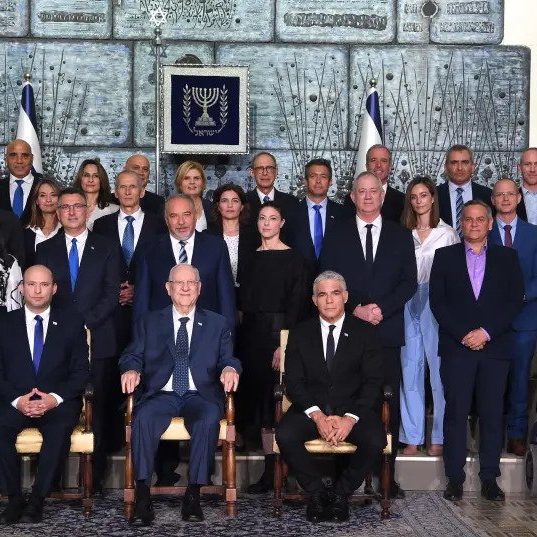 Eedcf897 56f6 Beb9 5a2f 3ea712f81048 Israel's diverse new government with Israeli President Rivlin at the President's Residence in Jerusalem on June 14, 2021. (photo credit: AVI OHAYON - GPO)