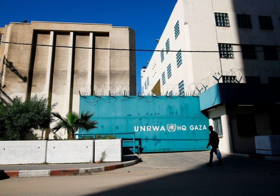 UNRWA’s headquarters in Gaza, where the UN body has always collaborated with the PLO and Hamas in running the refugee camps