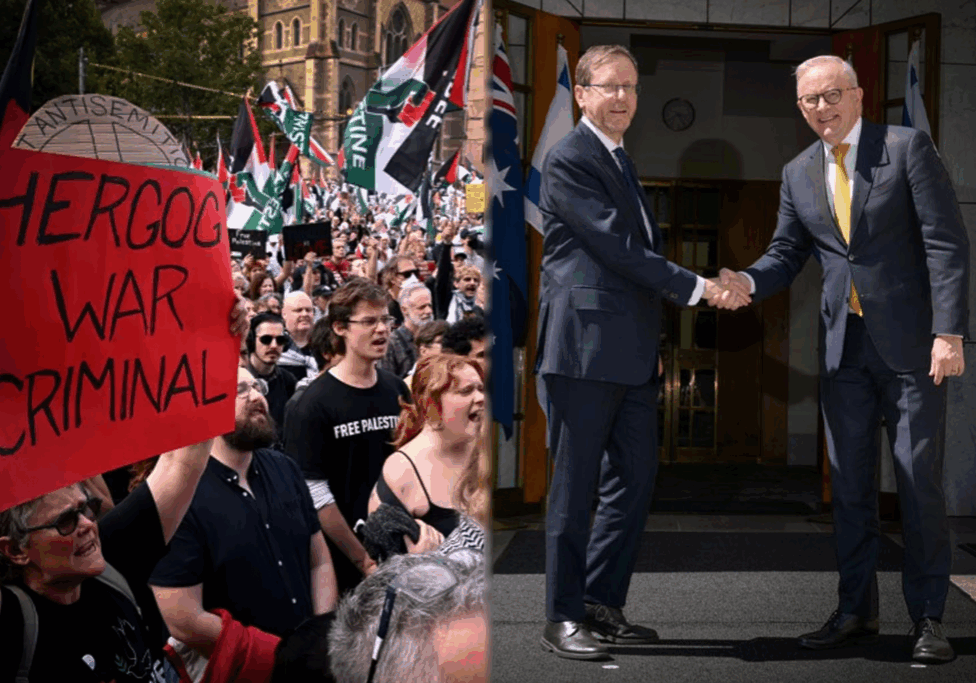 Israeli President Herzog in Australia: Protests amidst political and community meetings
